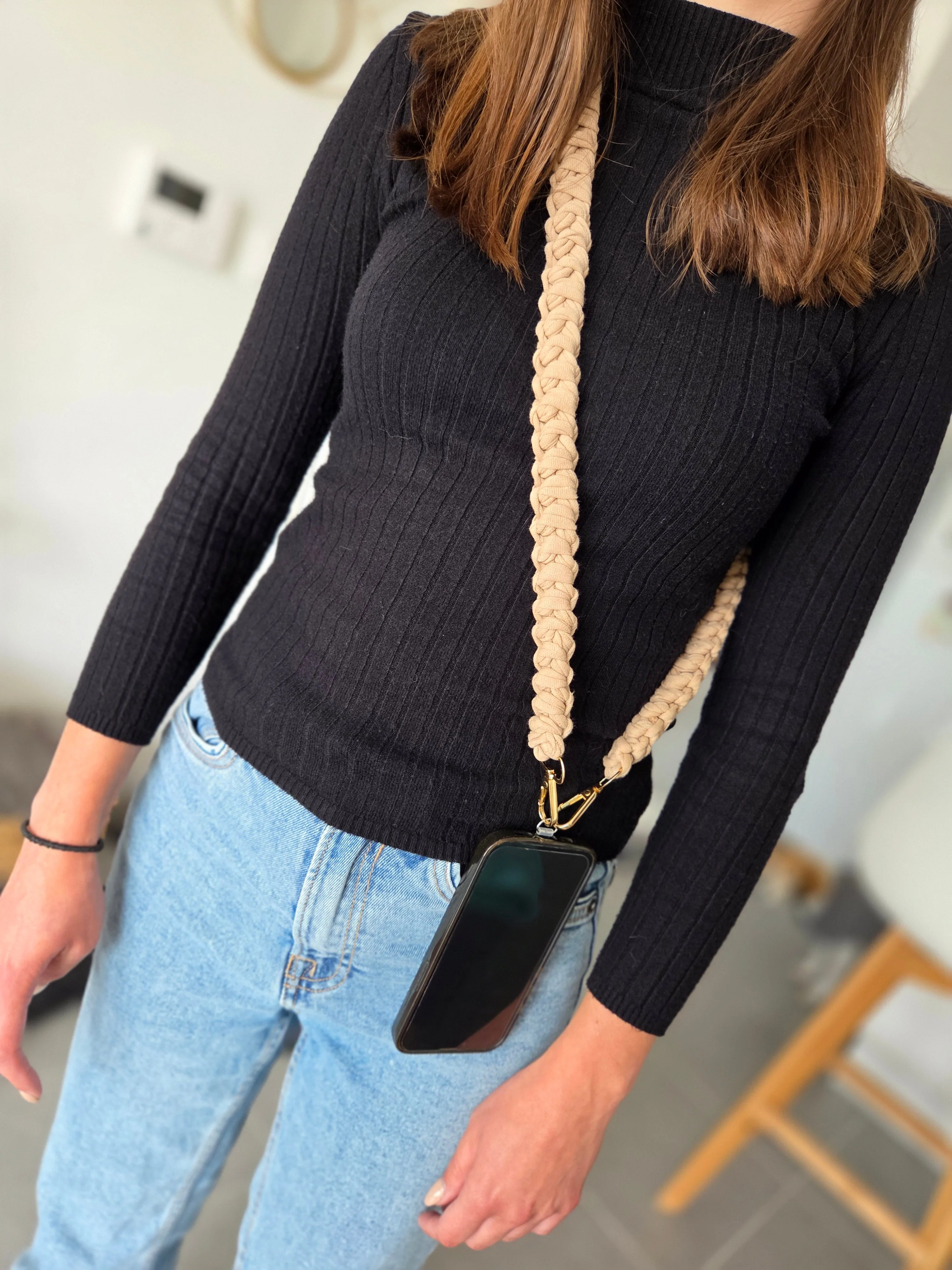 Cordon de téléphone au crochet